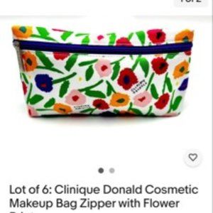 Clinique Cosmetics Makeup Travel Bag